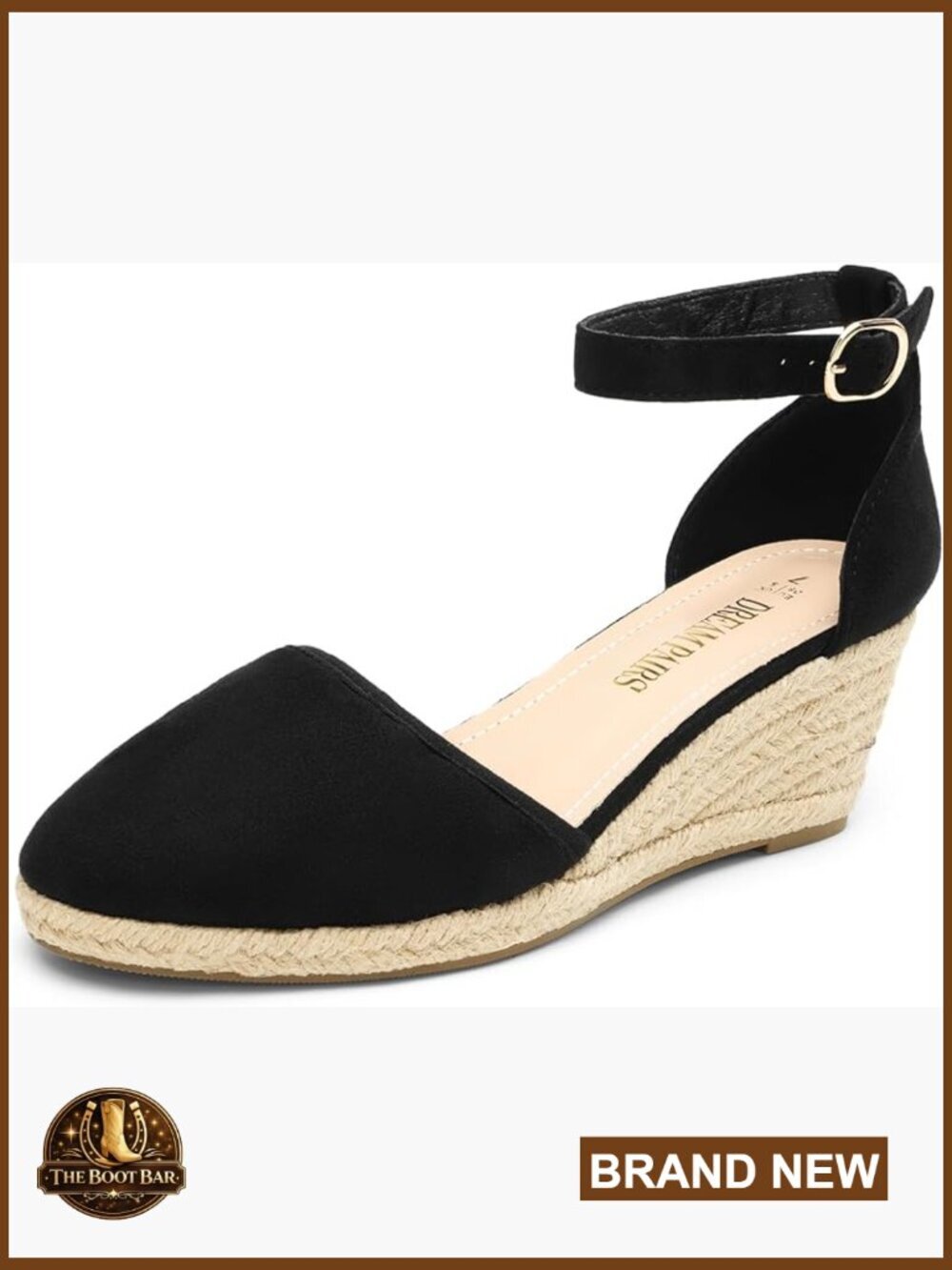 Closed Toe Espadrilles Wedge Sandals with Ankle Strap - Women's